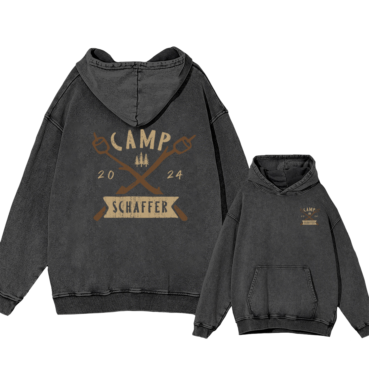 2024 Camping Garment-Dye Hoodies