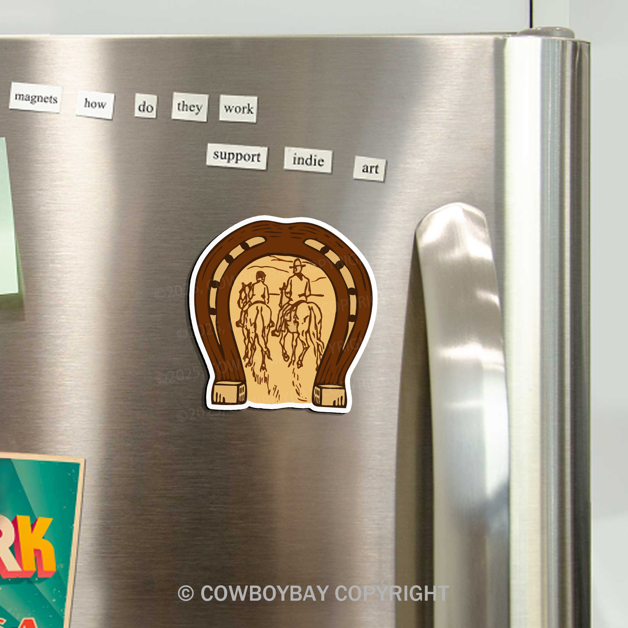 Western Cowboy Fridge Magnet_1