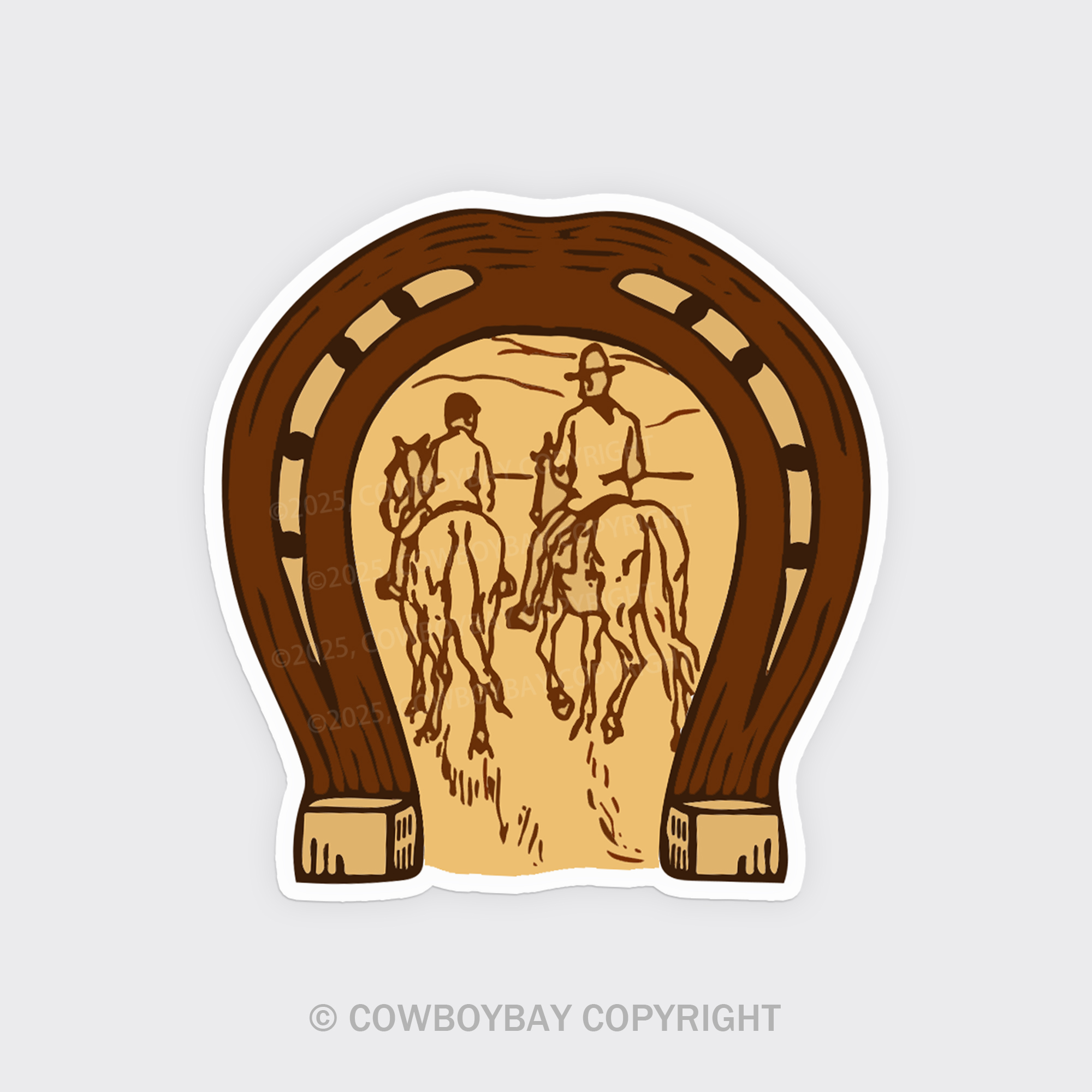 Western Cowboy Fridge Magnet_1