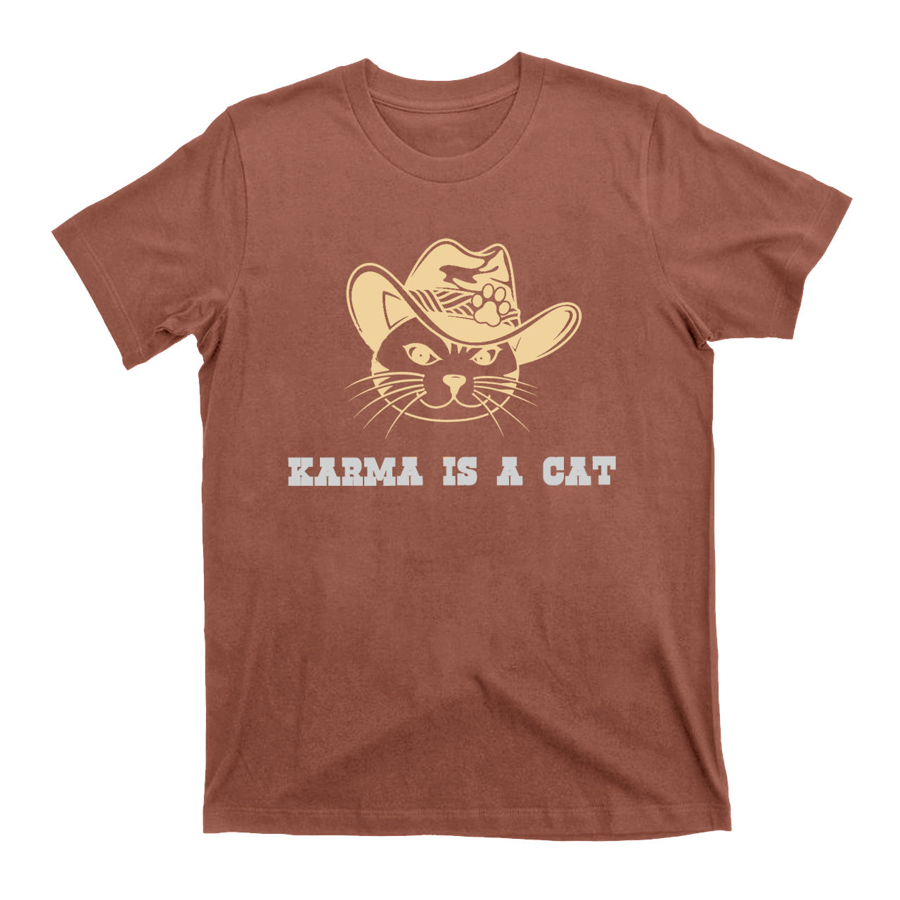 Karma Is A Cat Midnight T-Shirts