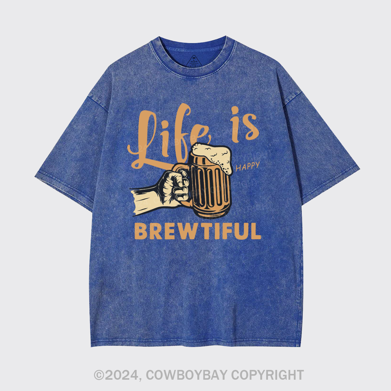Life Is Brewtiful Beer Garment-dye Tees