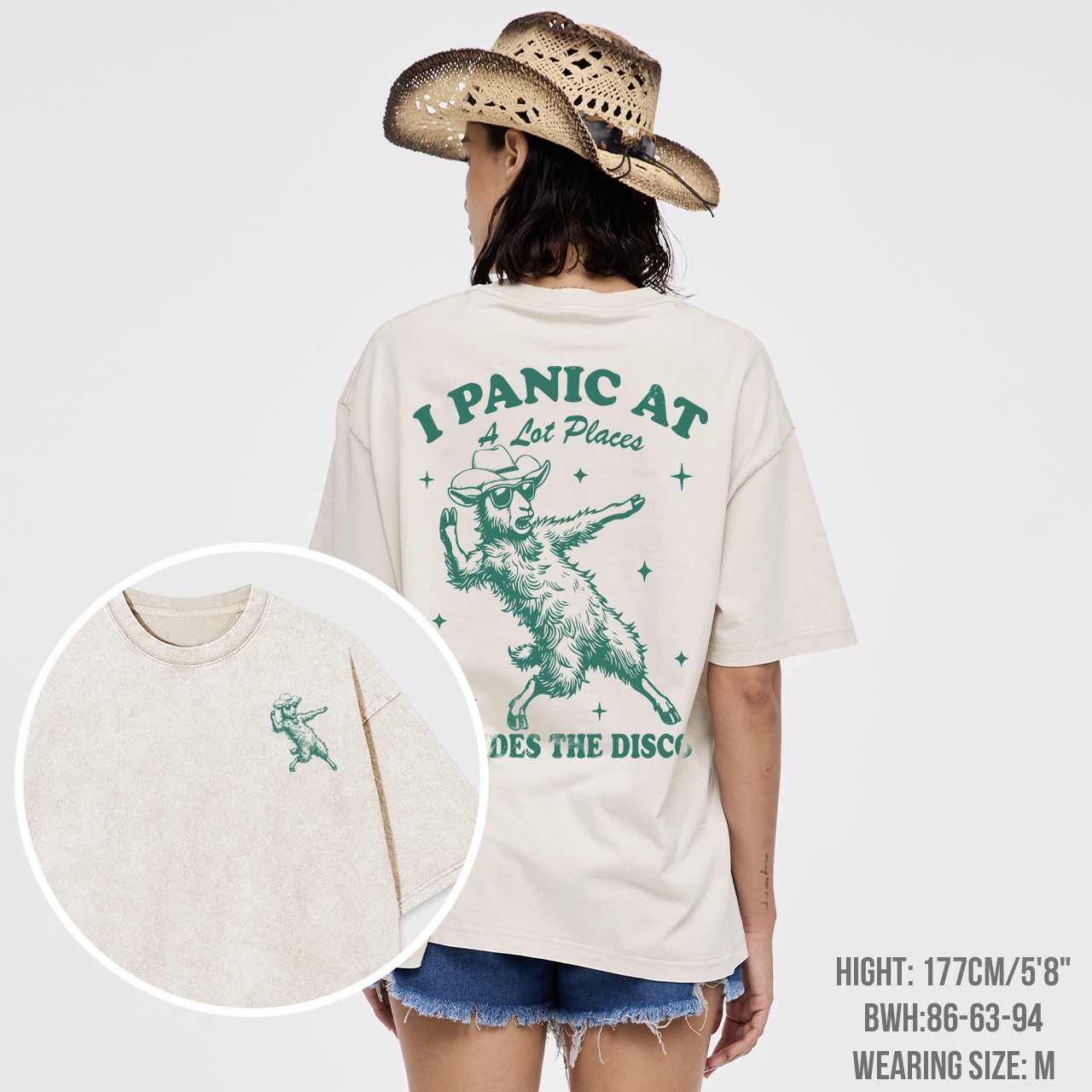 I Panic At A Lot Places Besides The Disco Garment-dye Tees