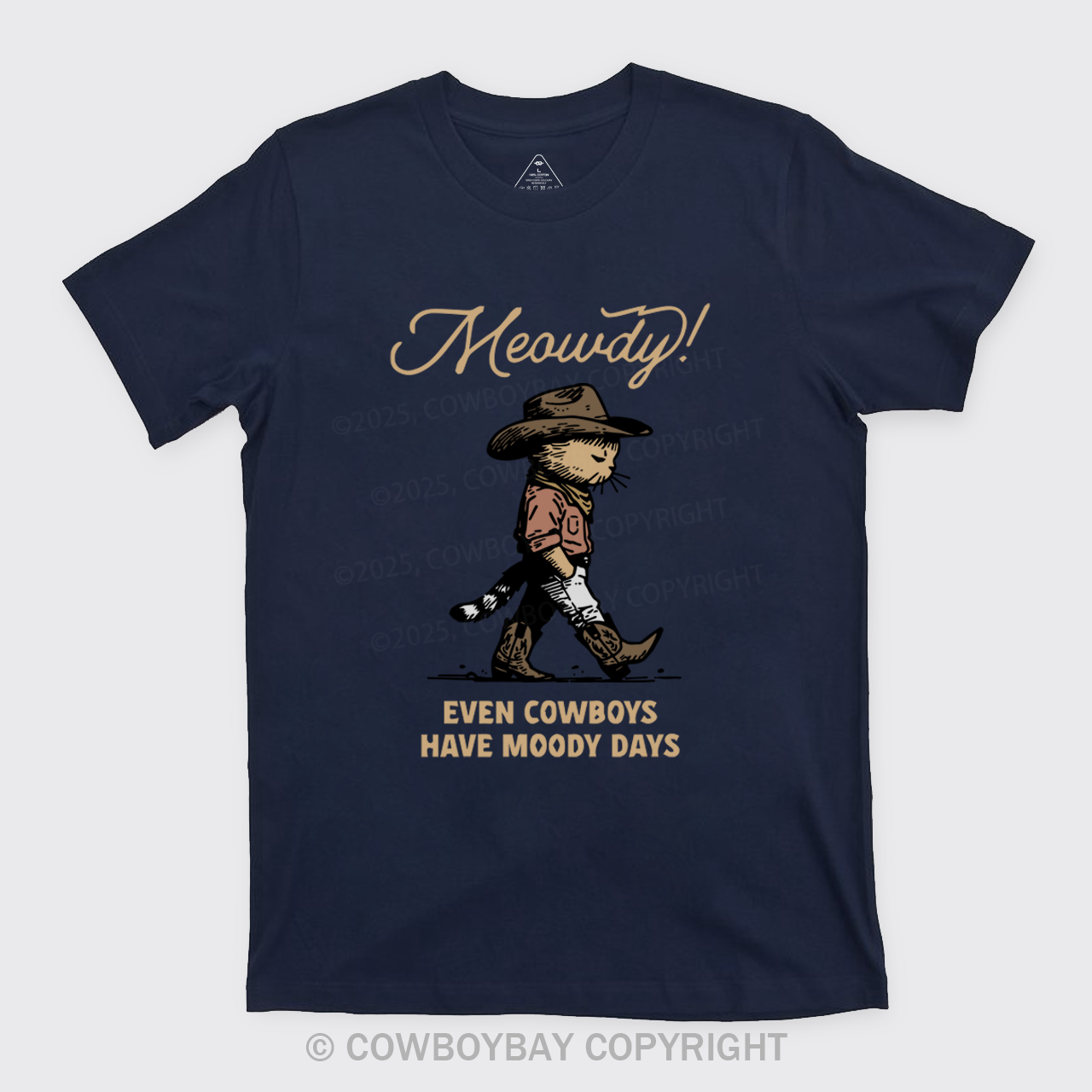 Sad Cat Cowboy T-Shirts