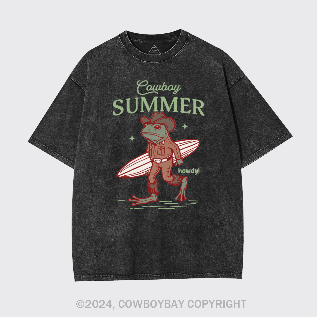 Retro Cowboy Summer Garment-dye Tees