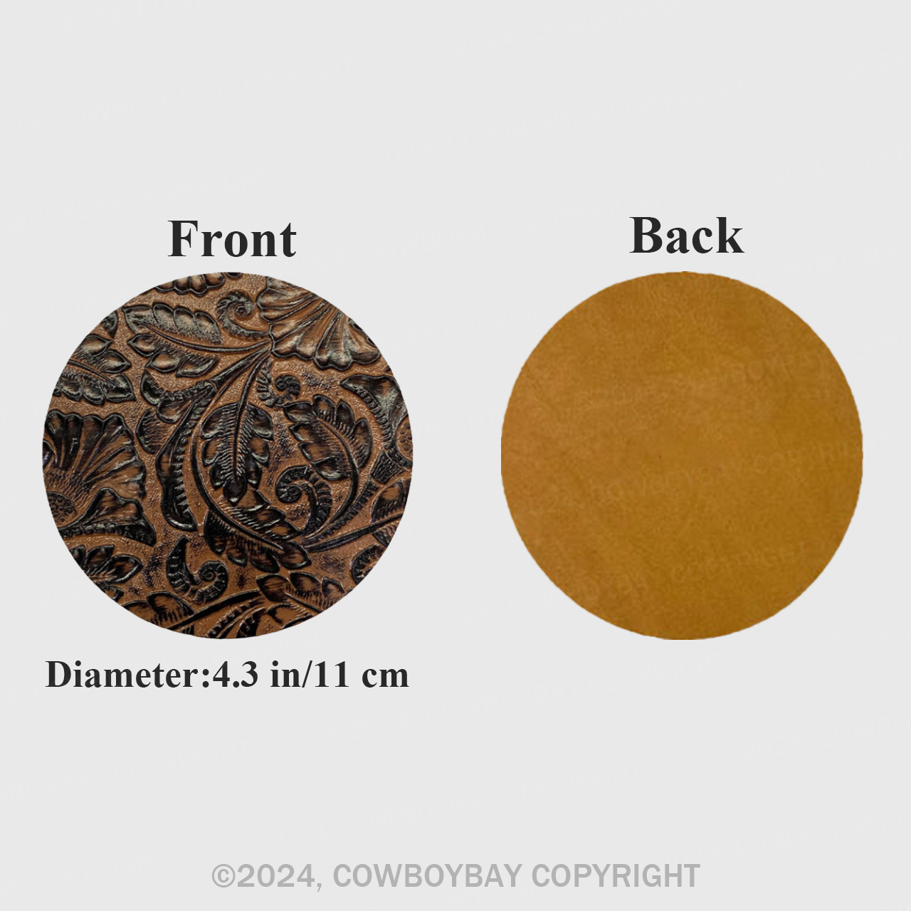 Deep Brown Tang Flower Coaster