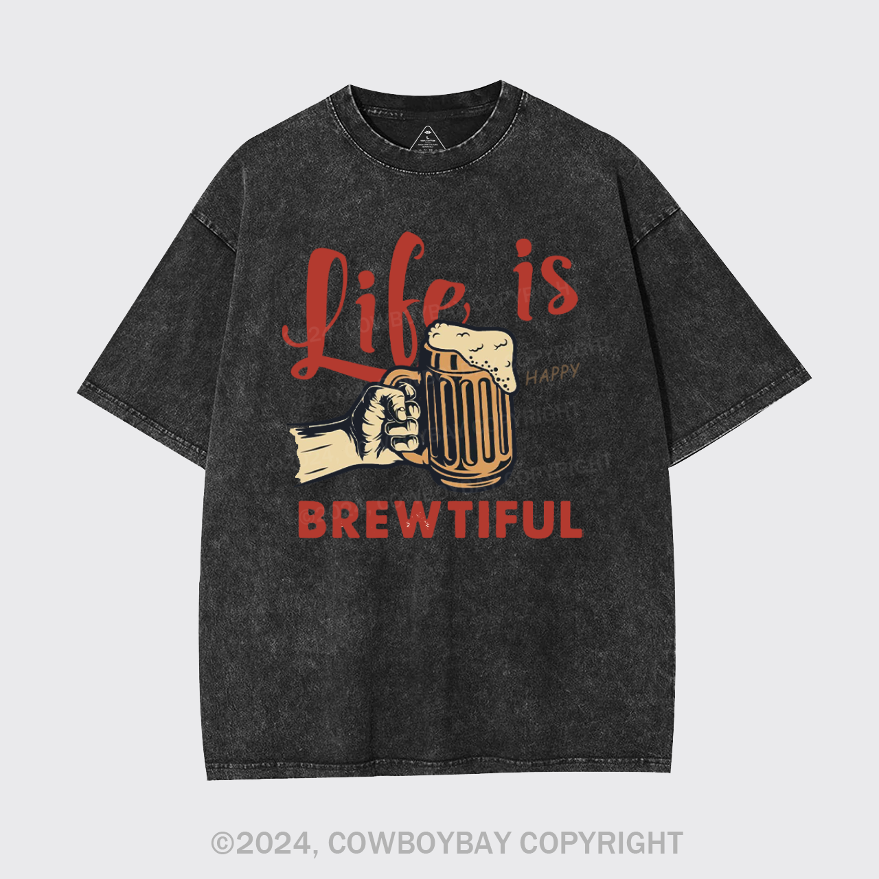 Life Is Brewtiful Beer Garment-dye Tees