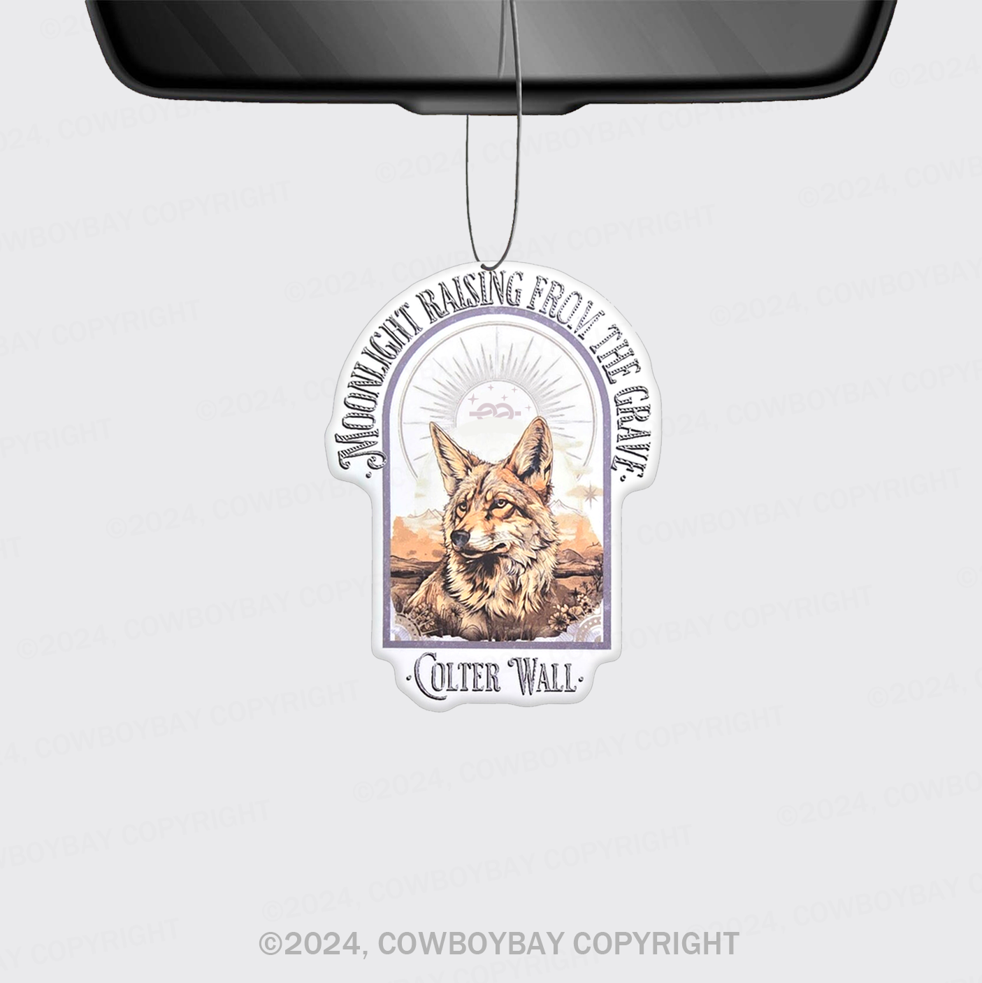 Colter Wall Coyote Sleepin On The Blacktop Car Air Freshener