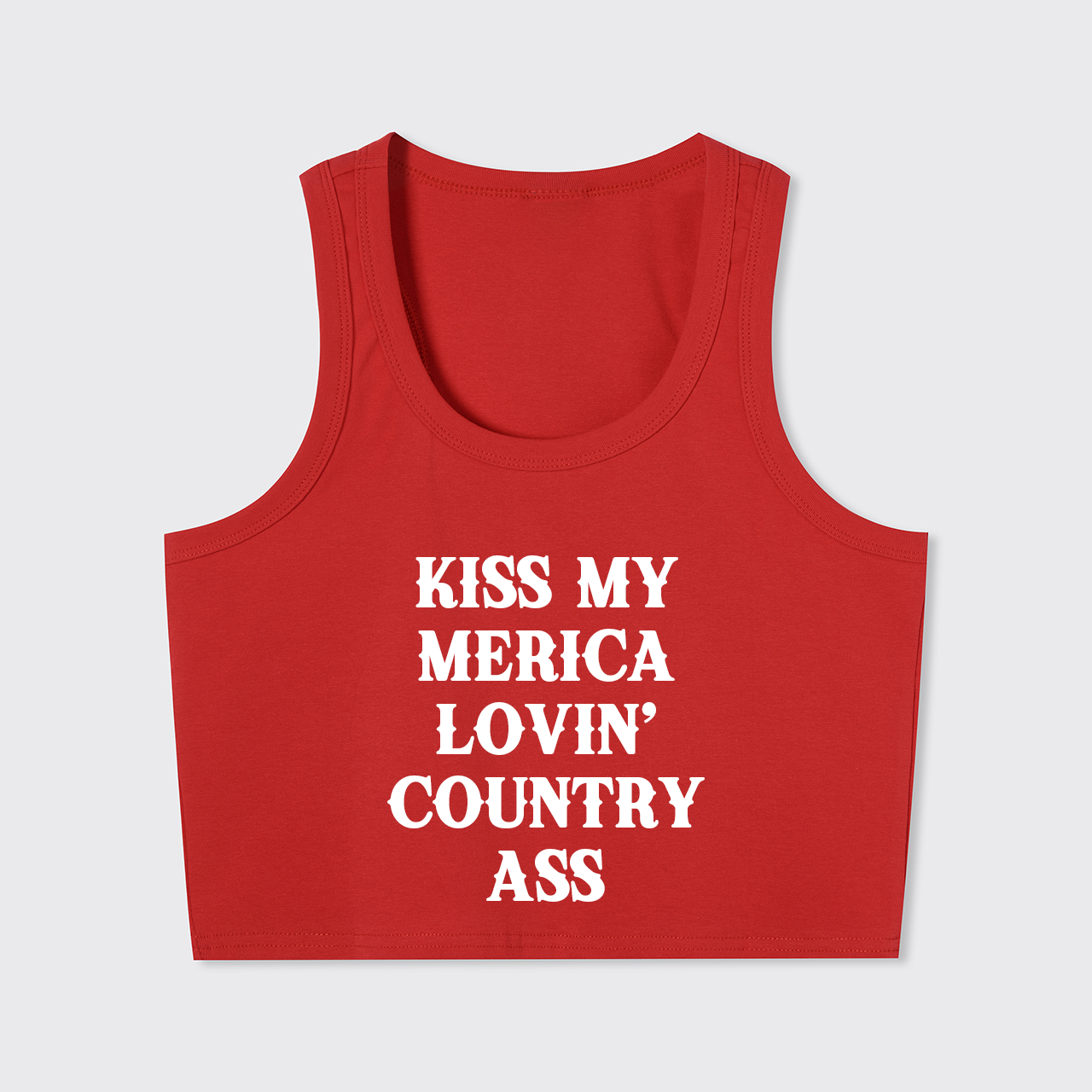 Kiss My Merica Lovin' Country Ass Tank Top