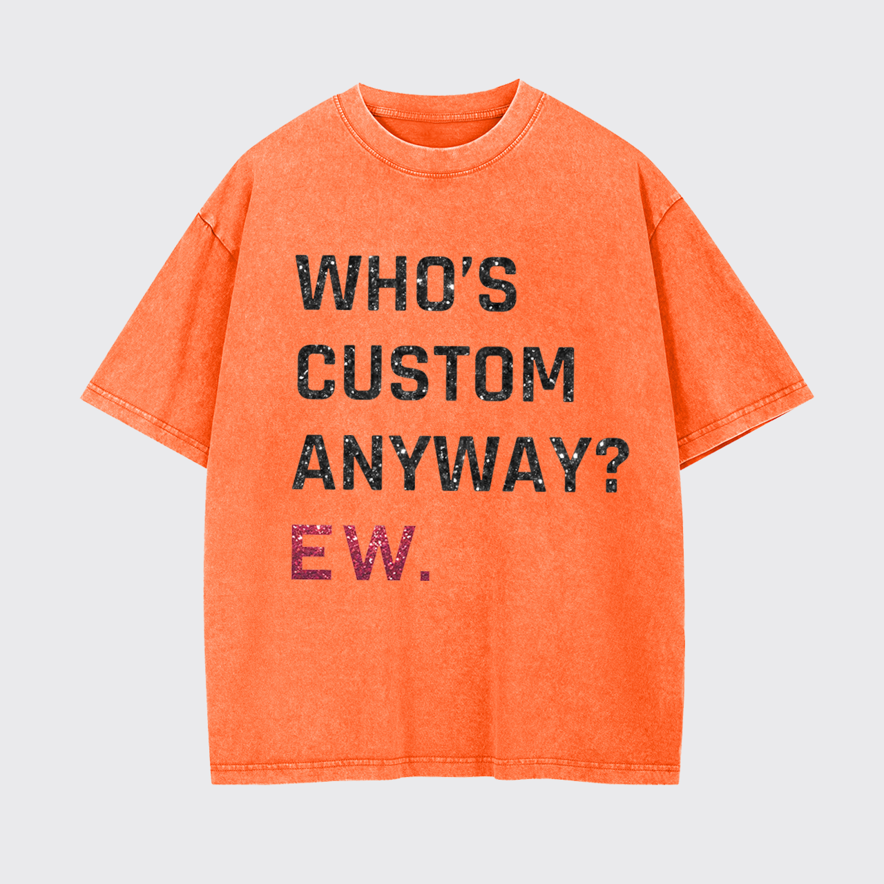 Personalised Who's Anyway Music Garment-dye Tees