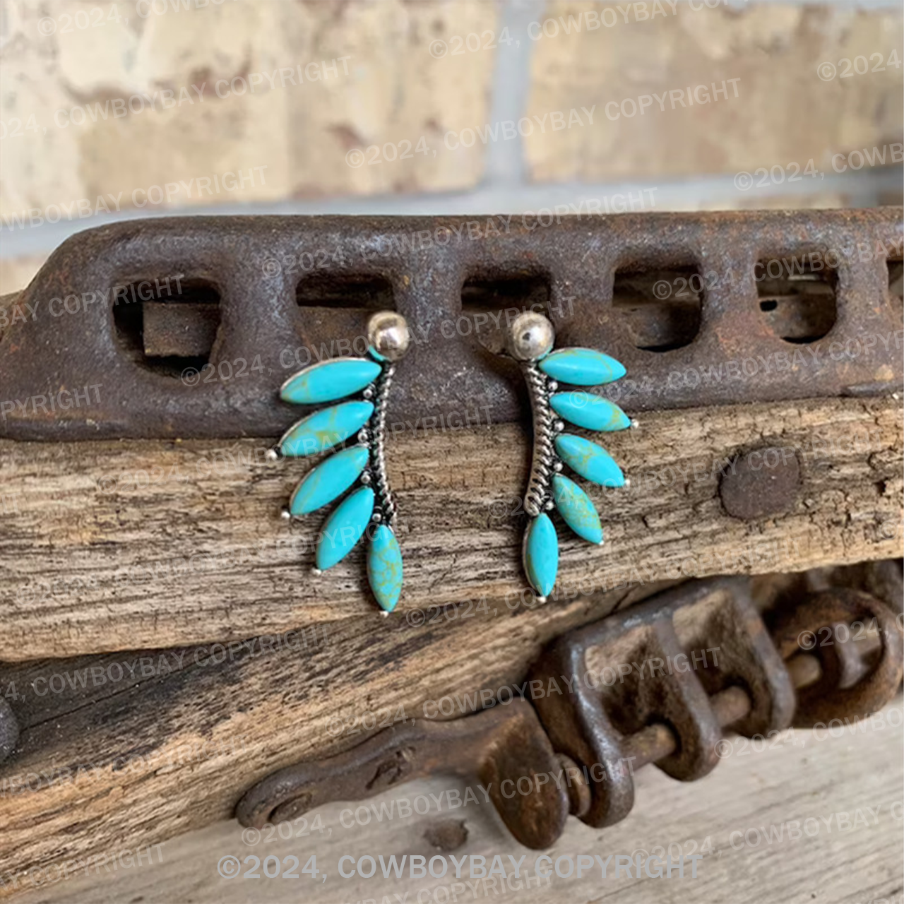Bohemian Vintage Turquoise Earrings