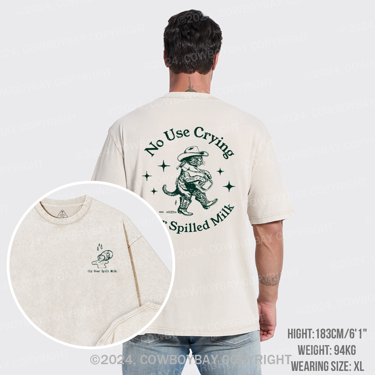 Cry Over Spilt Milk Garment-dye Tees