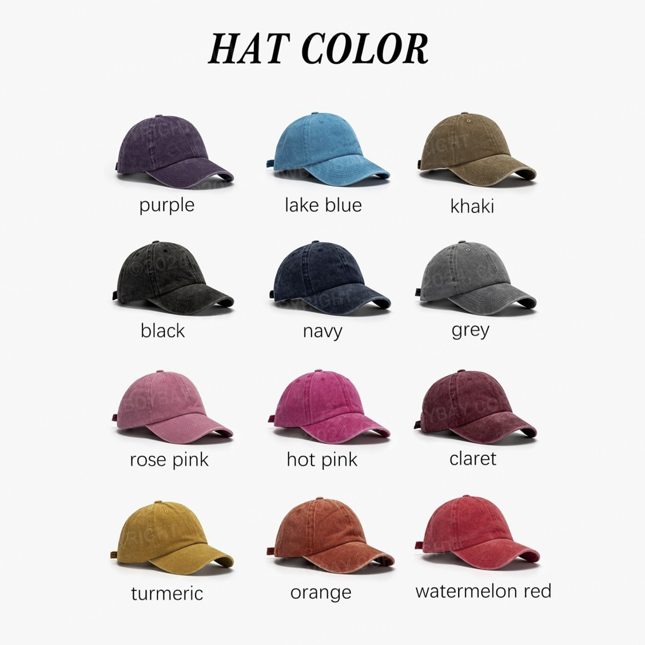 Cuntry Western Cowgirl Embroidery Washed Hat