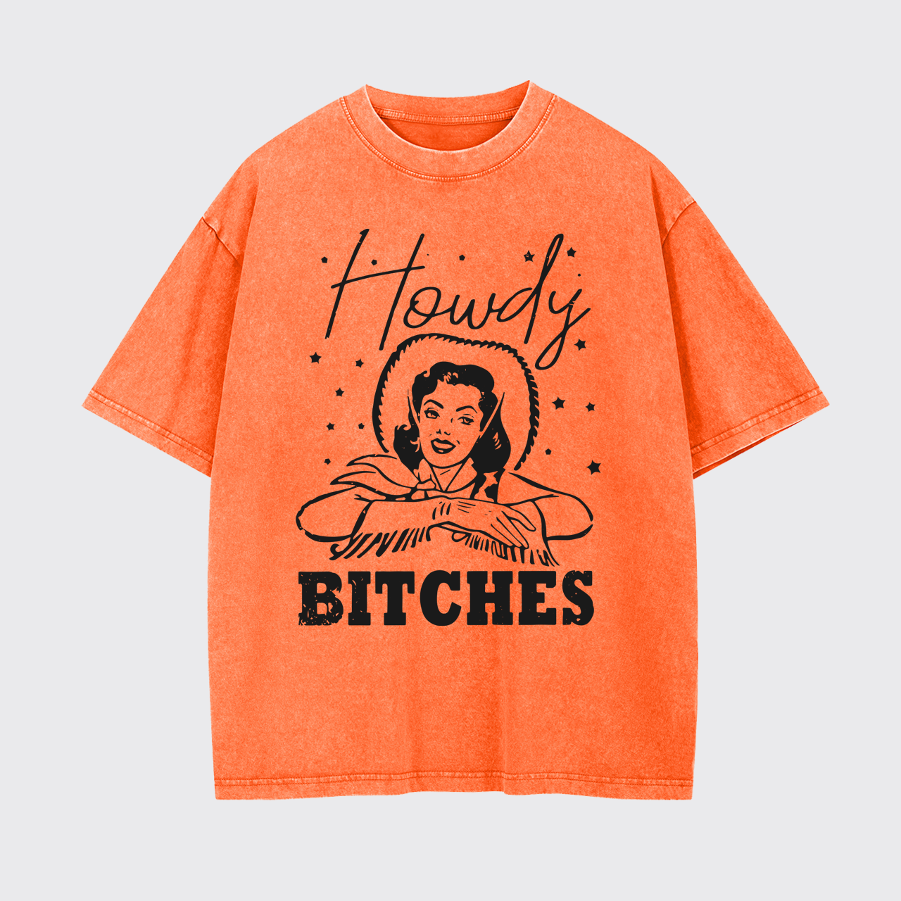 Vintage Howdy Rodeo Western Country Garment-dye Tees