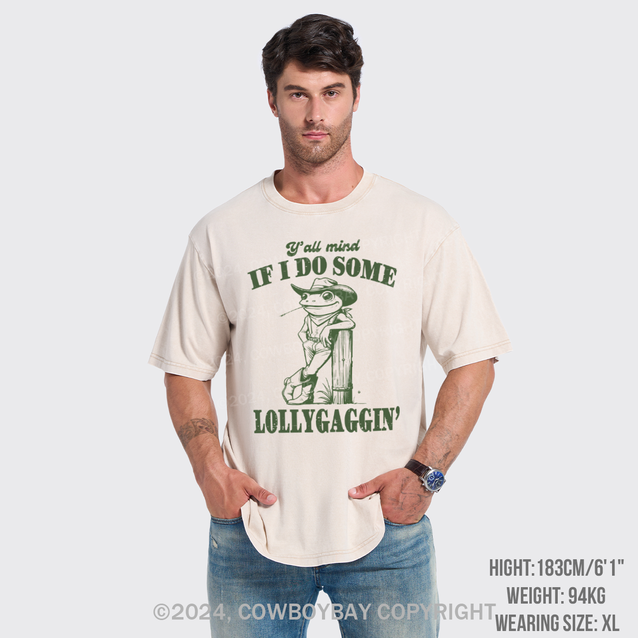 Y'all Mind If I Do Some Lollygagging? Garment-dye Tees