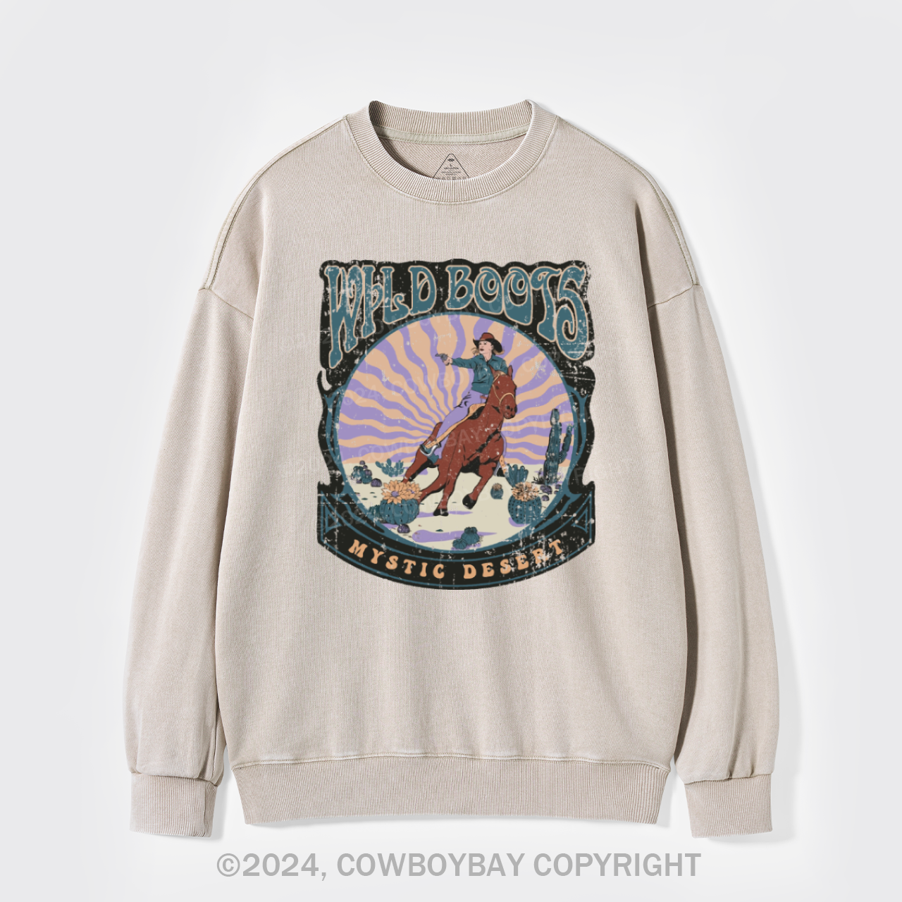 Can't Be Tamed Washed Sweatshirts