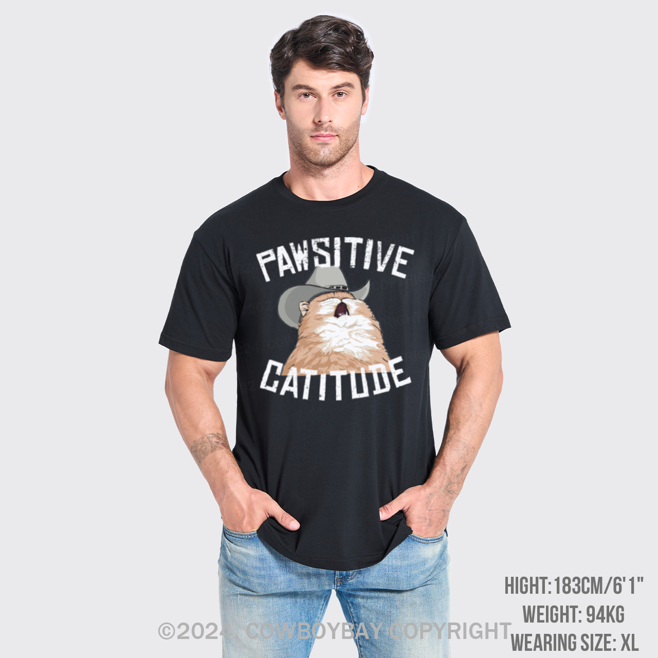 Pawsitive Catitude T-Shirts