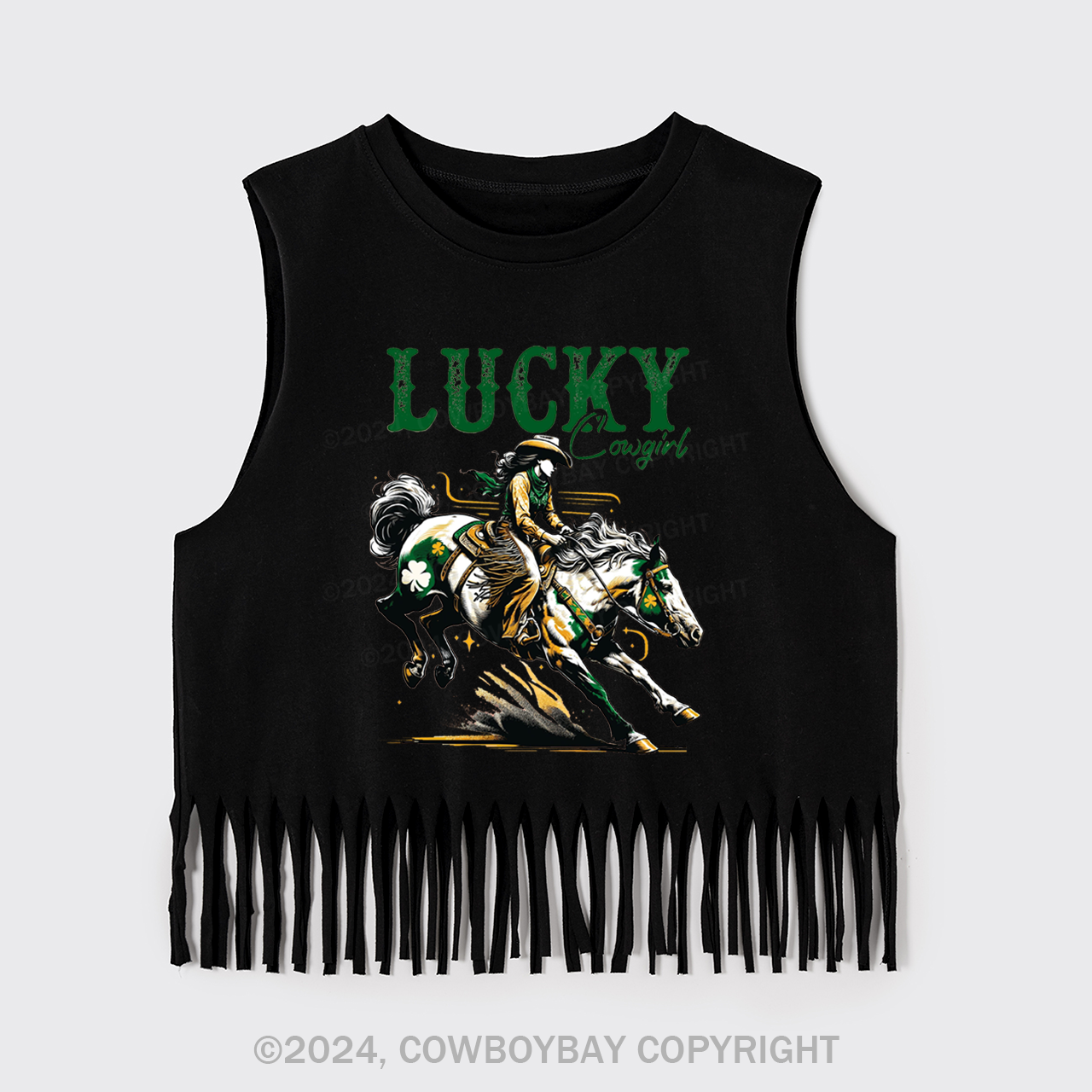 Lucky Cowgirl Fringe Tank