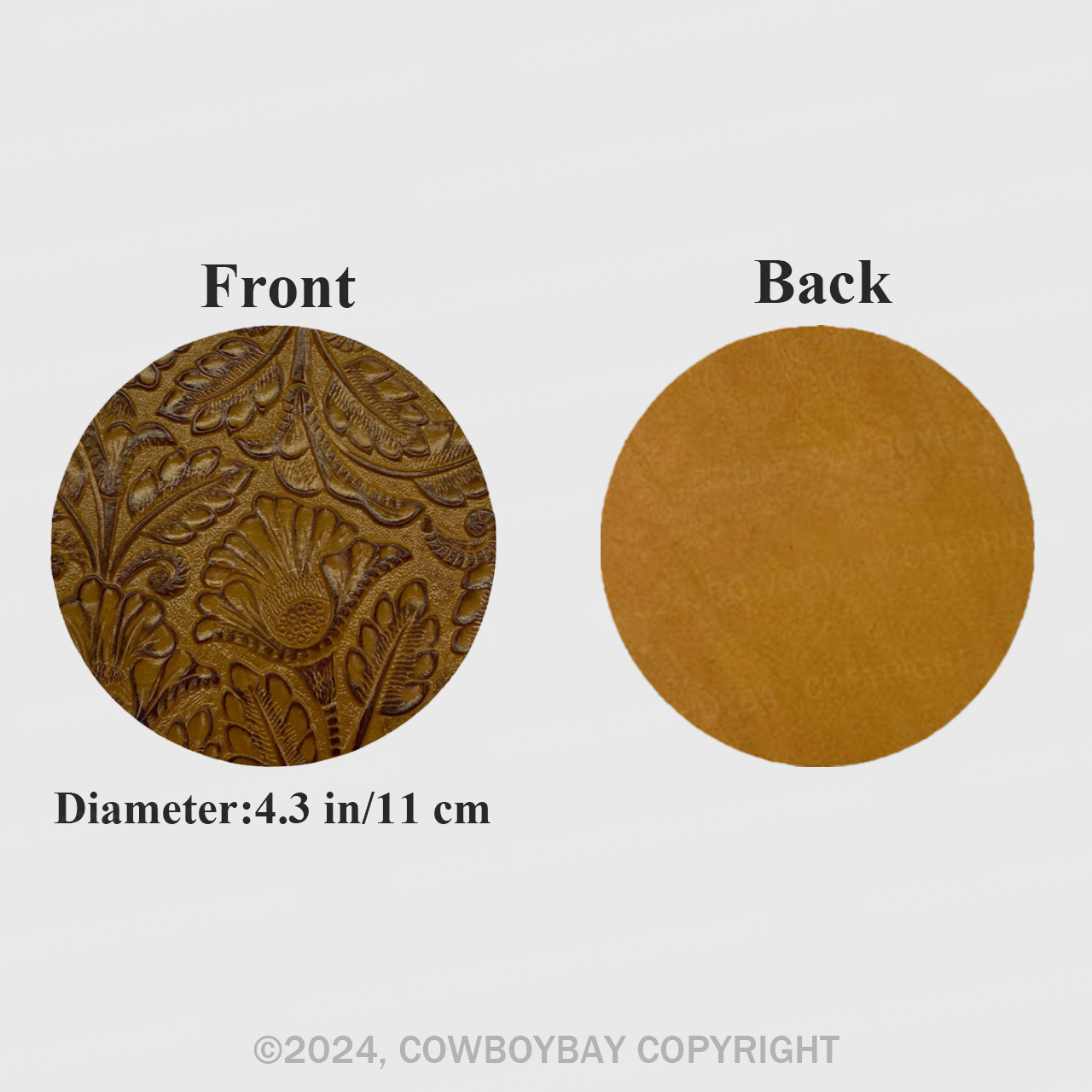 Light Brown Tang Grass Flower Coaster