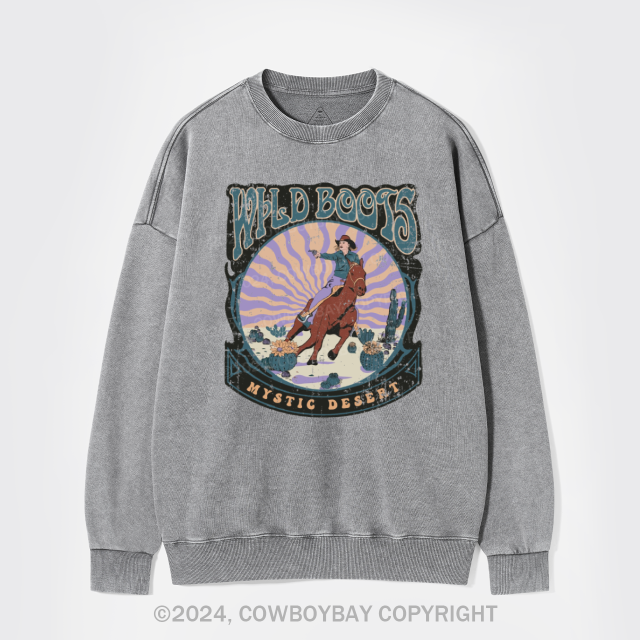Can't Be Tamed Washed Sweatshirts