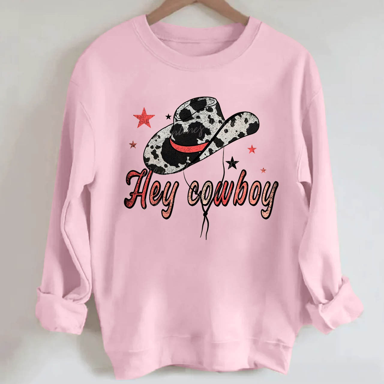 Hey Cowboy Cowgirls Hat Sweatshirt