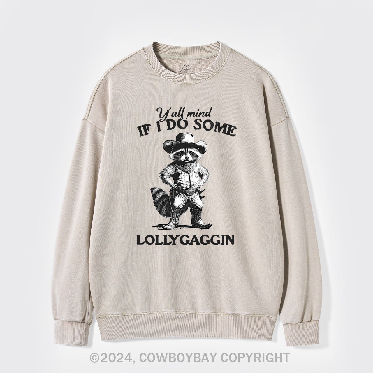 Y'all Mind If I Do Some Lollygaggin Washed Sweatshirts