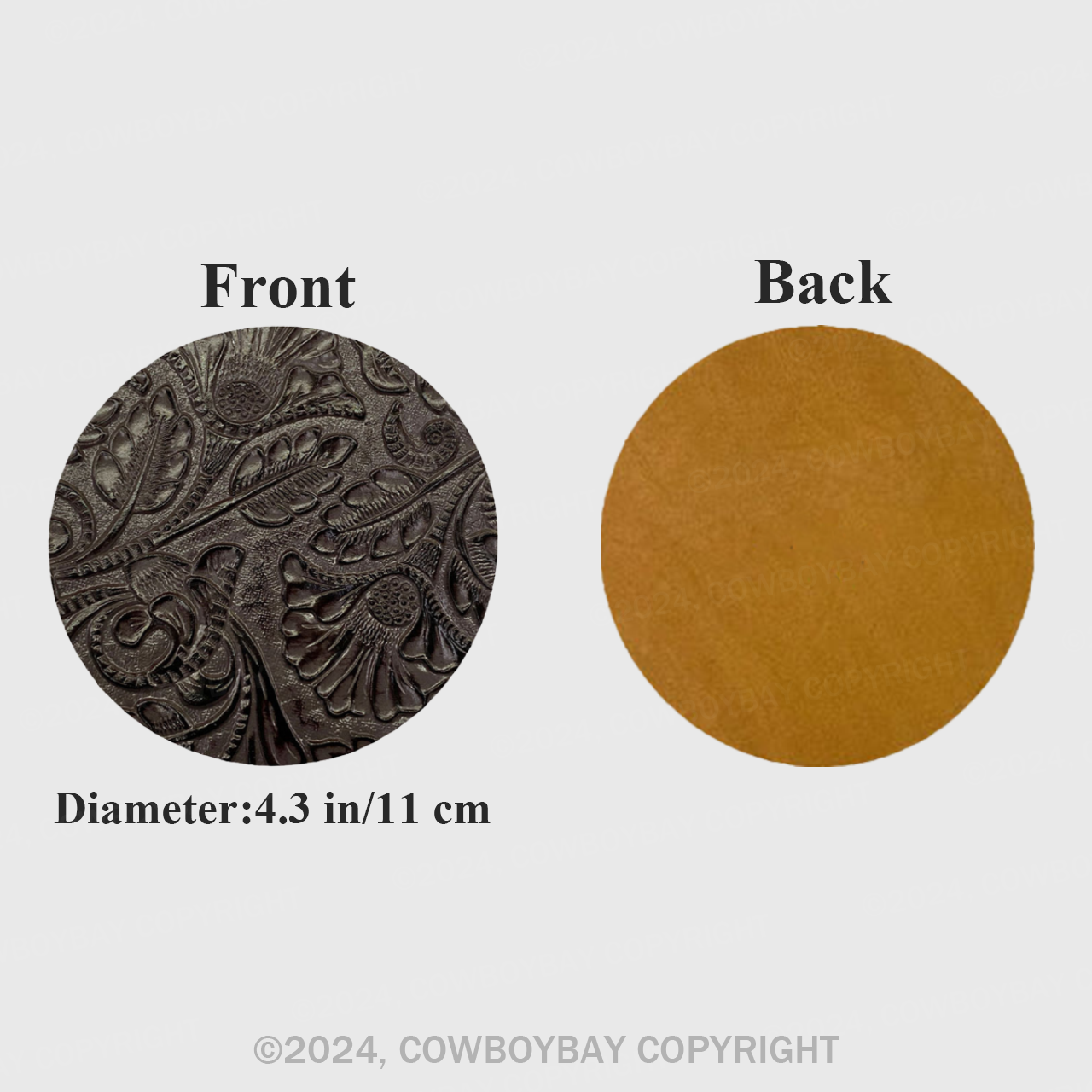 Deep Catang Grass Flower Coaster