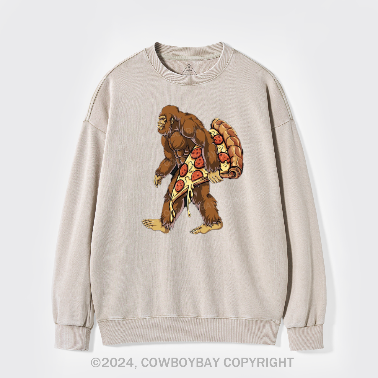 Bigfoot Pizza Washed Sweatshirts