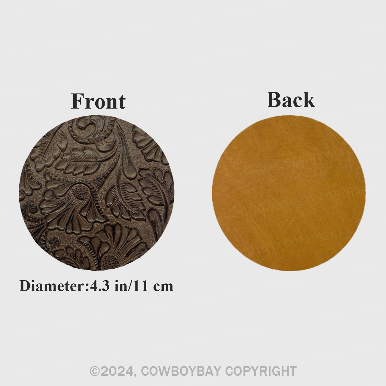 Light Katang Grass Flower Coaster