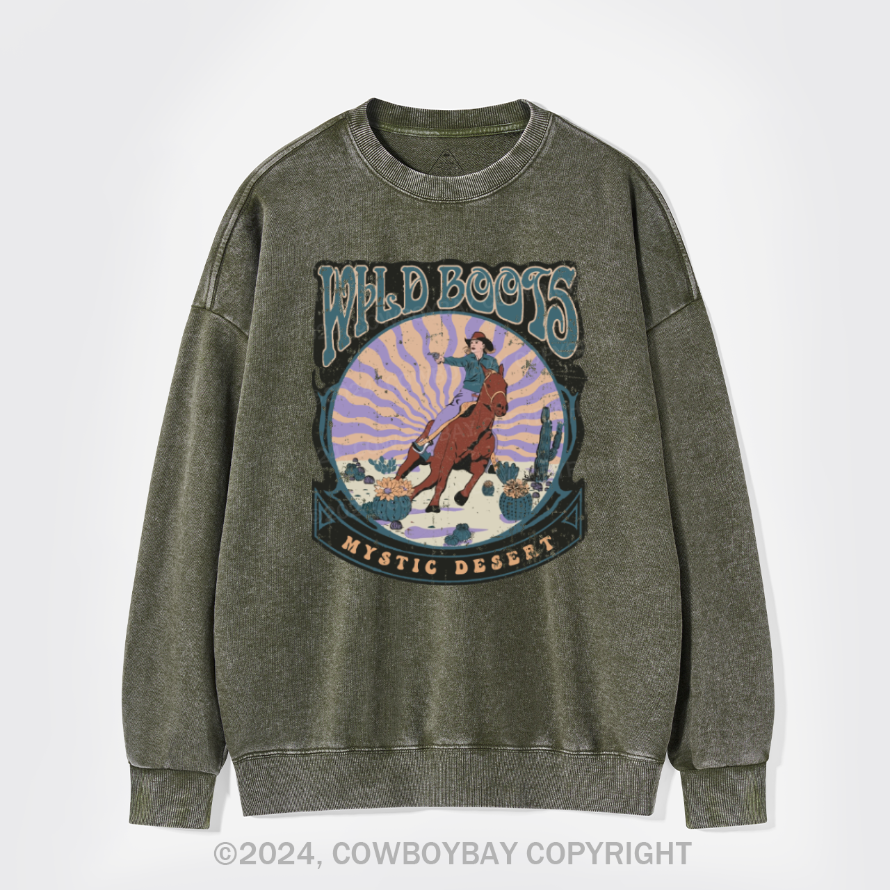 Can't Be Tamed Washed Sweatshirts