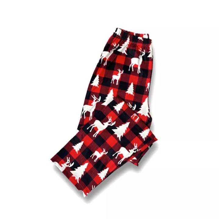 Full Size Christmas Plaid Family Matching Pajama Pants