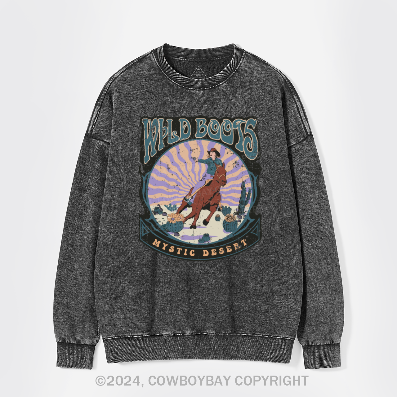 Can't Be Tamed Washed Sweatshirts