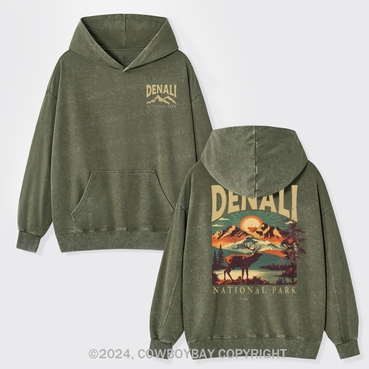 Denali National Park Garment-Dye Hoodies