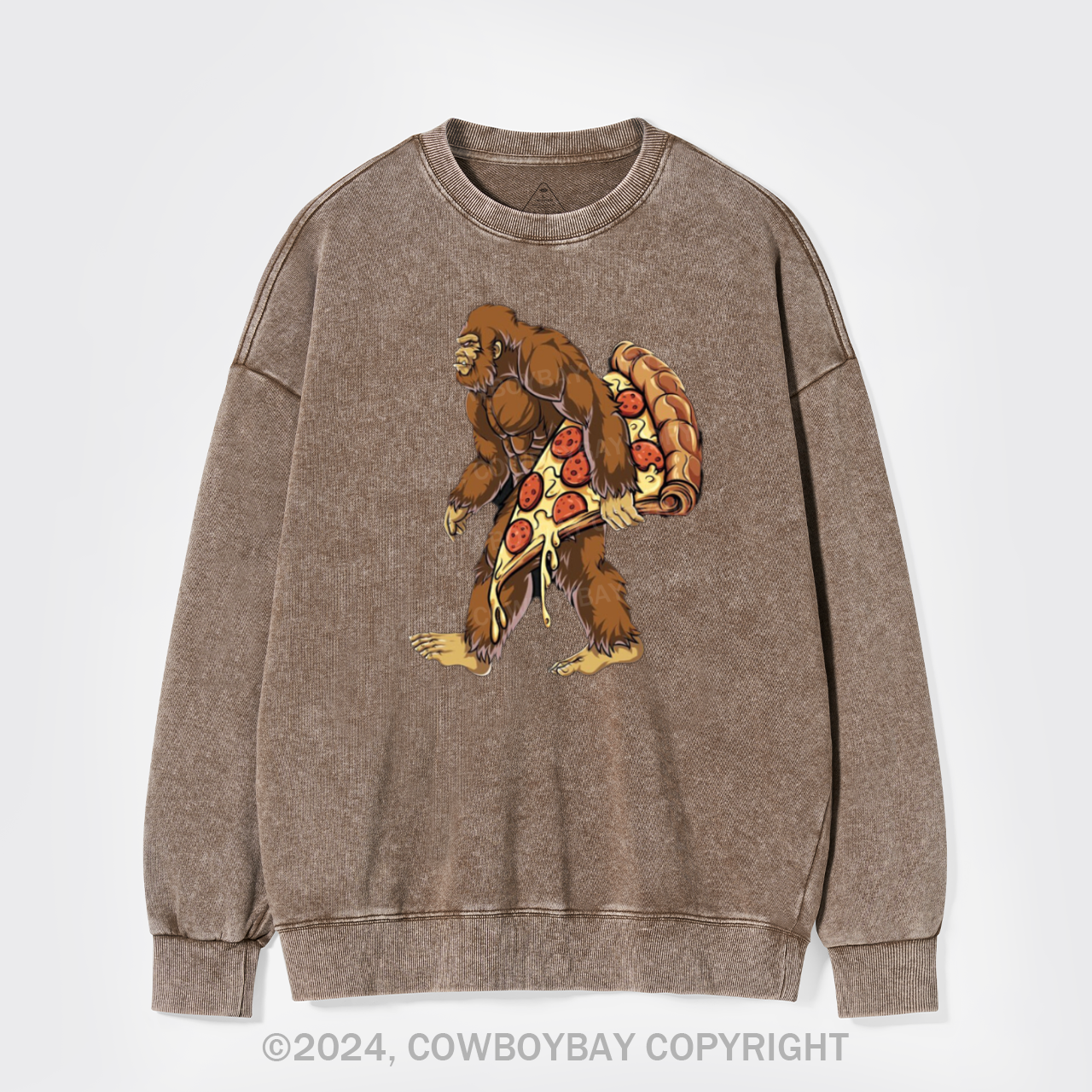 Bigfoot Pizza Washed Sweatshirts