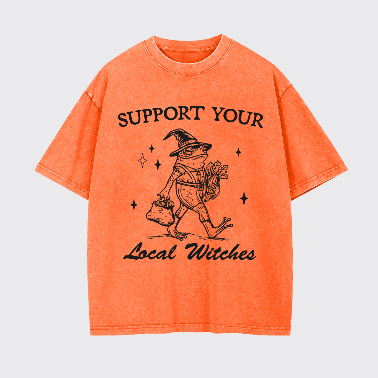 Support Your Local Witches Halloween Garment-dye Tees