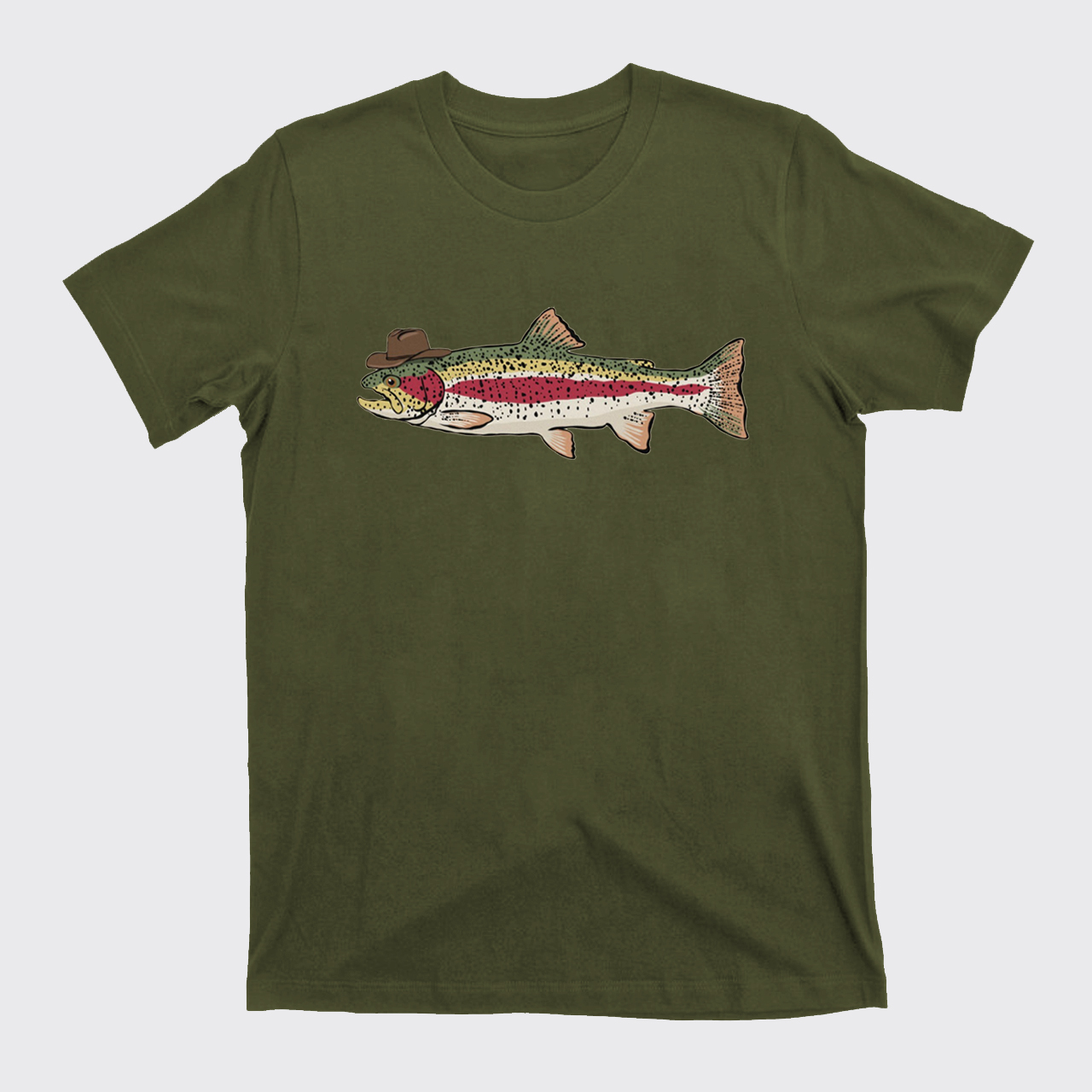 Cowboy Trout Western Fishing T-Shirts