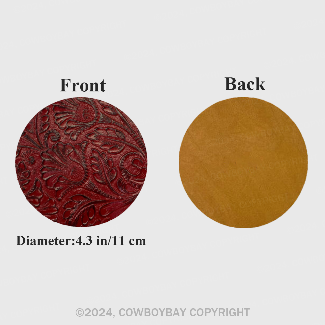 Red Tang Grass Flowers Coaster