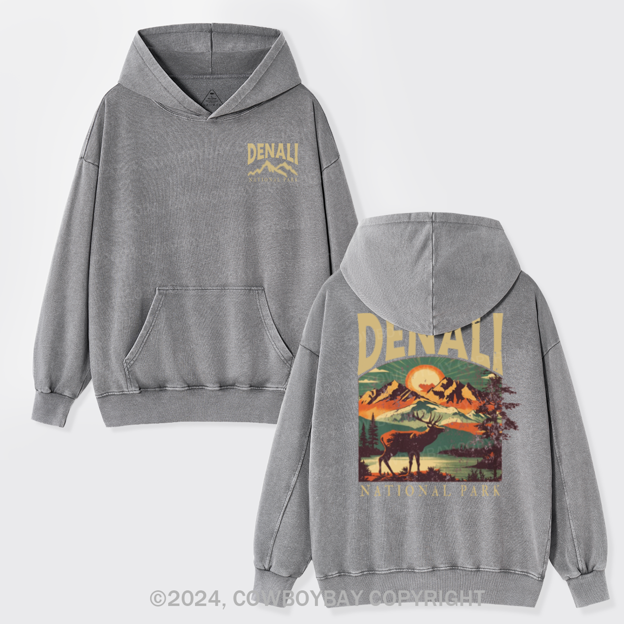 Denali National Park Garment-Dye Hoodies