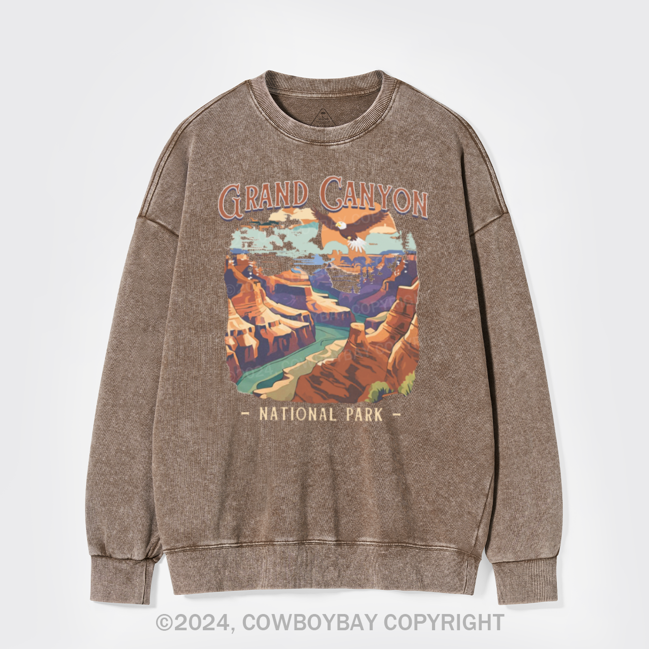 Vintage Grand Canyon National Park Washed Sweatshirts