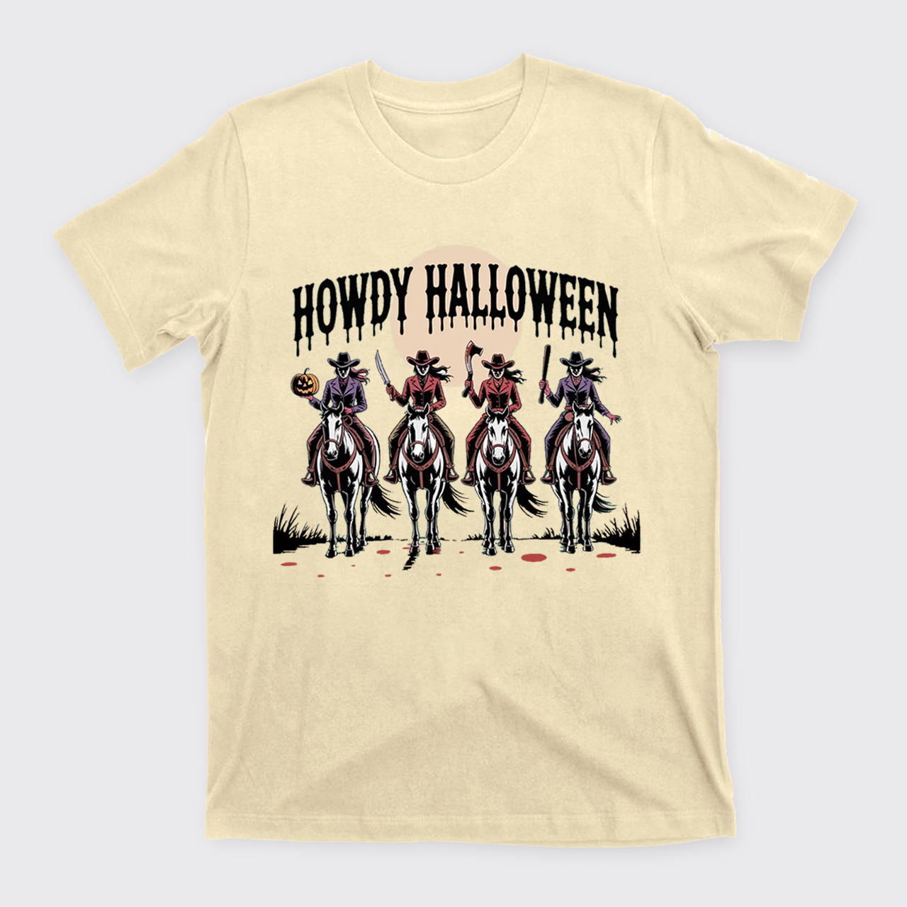 Cowgirl Riding Halloween T-Shirts