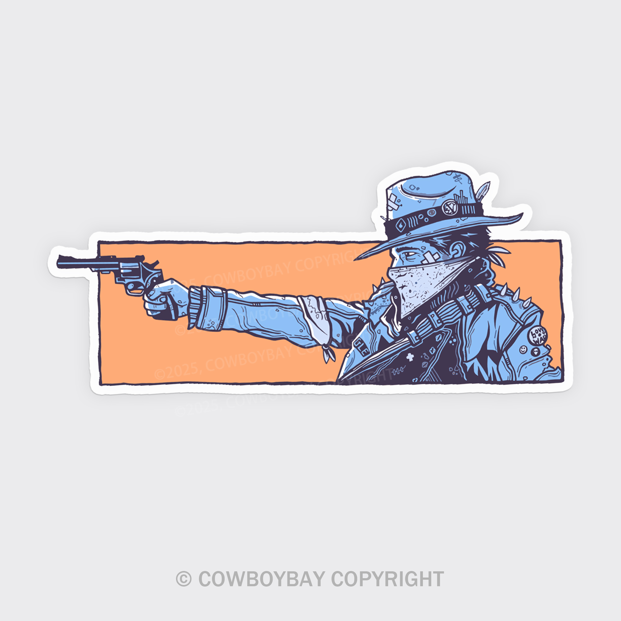 Gunslinger Fridge Magnet