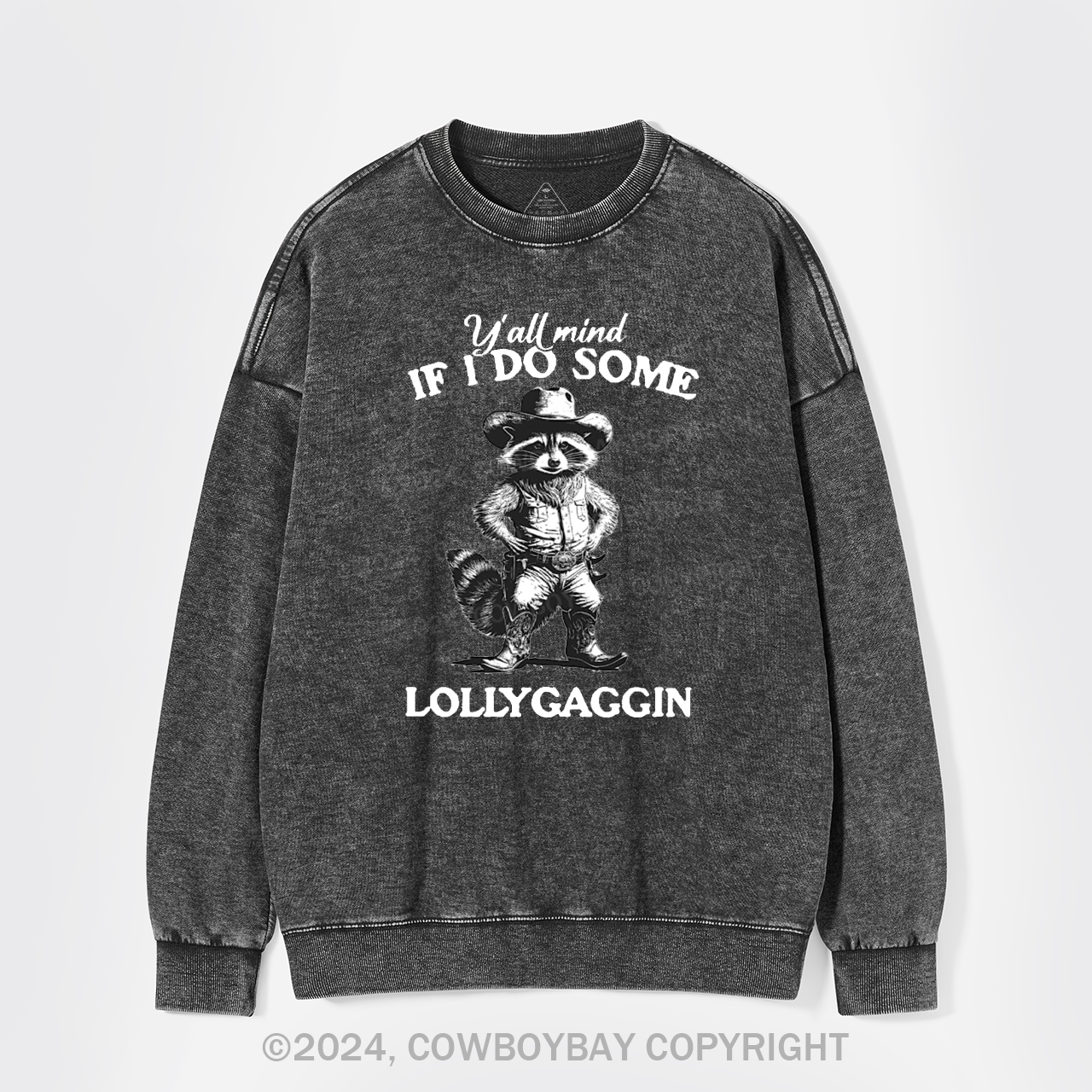 Y'all Mind If I Do Some Lollygaggin Washed Sweatshirts