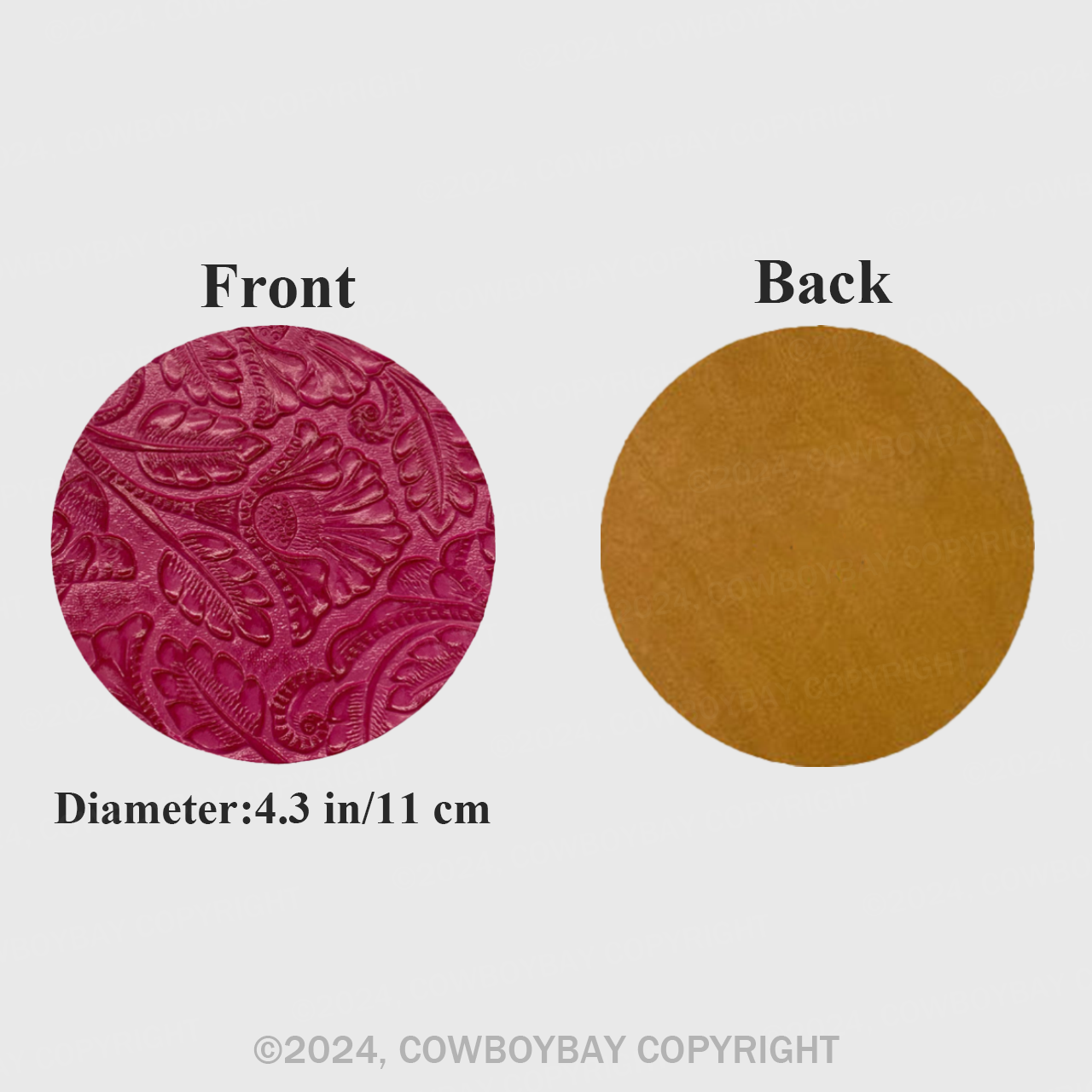 Pink Tang Grass Flowers Coaster