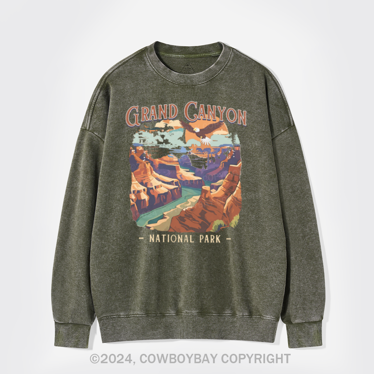 Vintage Grand Canyon National Park Washed Sweatshirts