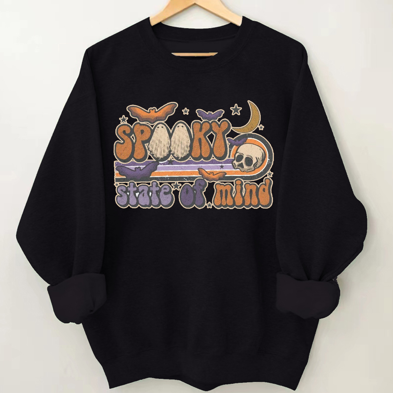 Spooky State Of Mind Western Ghost Sweatshirt