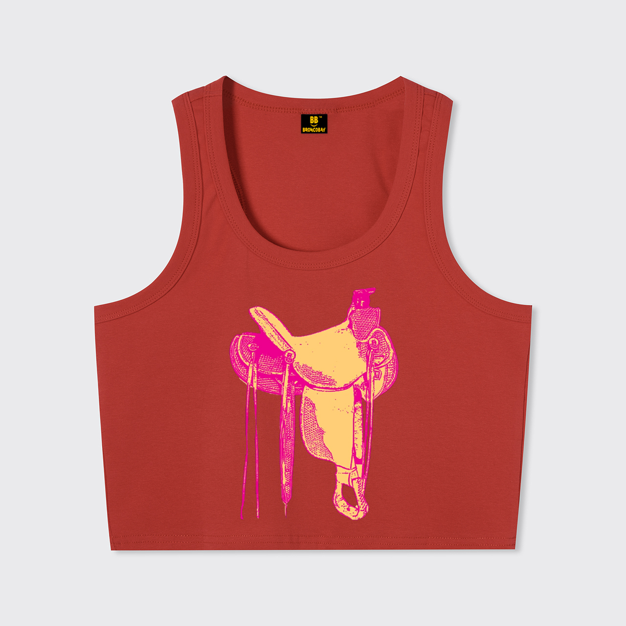 Western Pink Saddle Tank Top