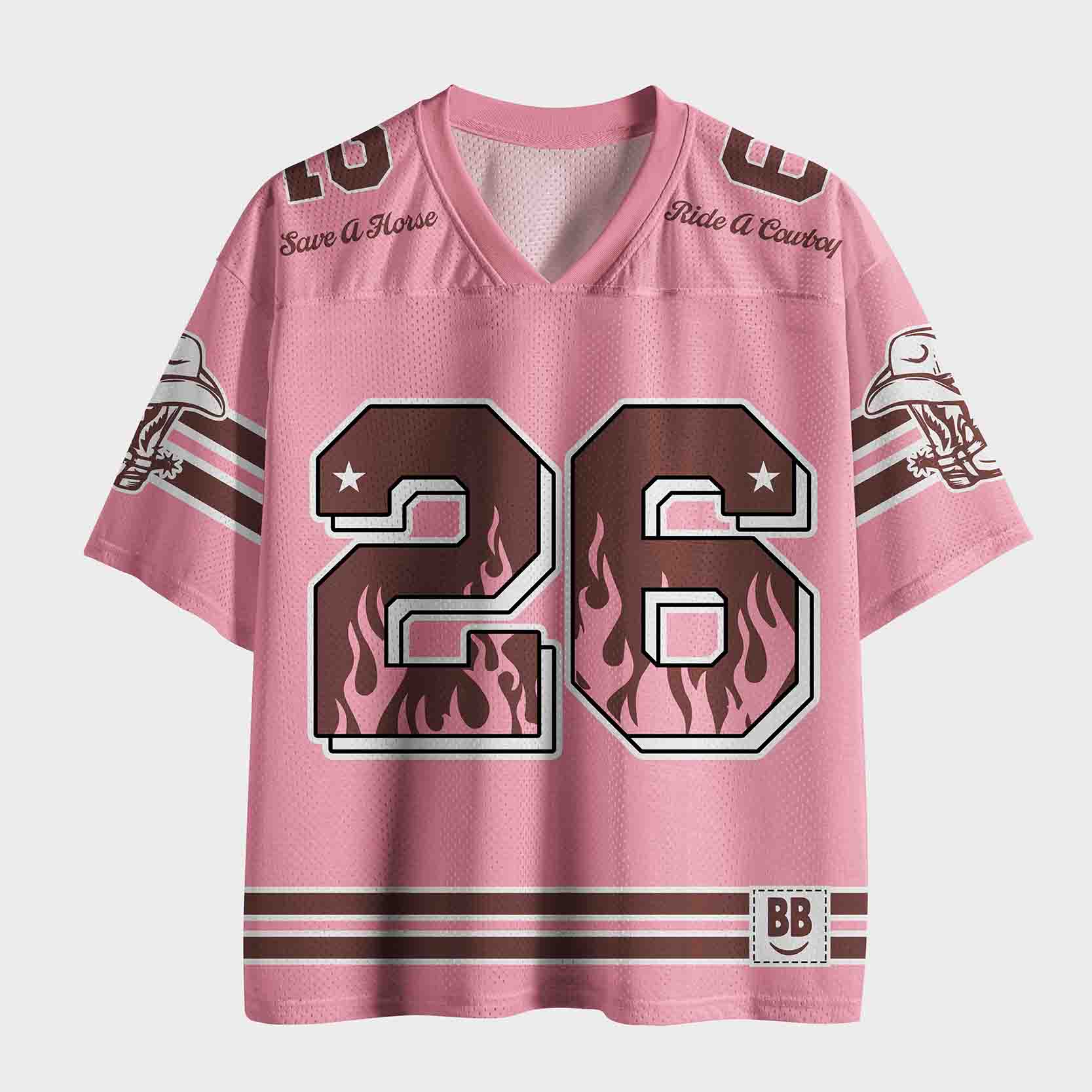 Personalized Save A Horse Ride A Cowboy Mesh Jersey