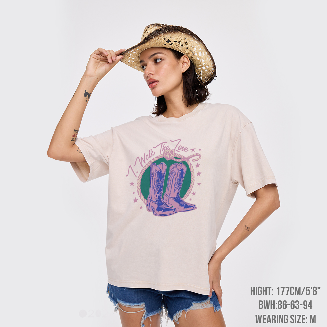 I Walk The Line Garment-dye Tees