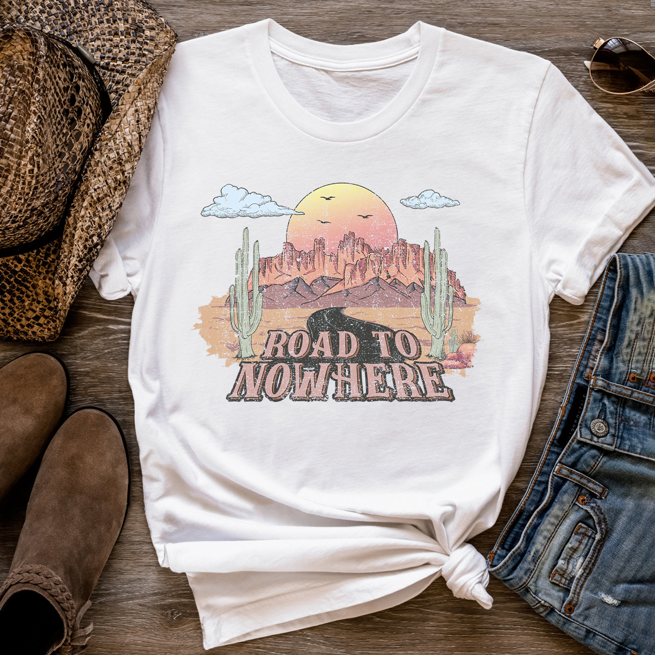 Desert Drifter Road To Nowhere T-Shirts