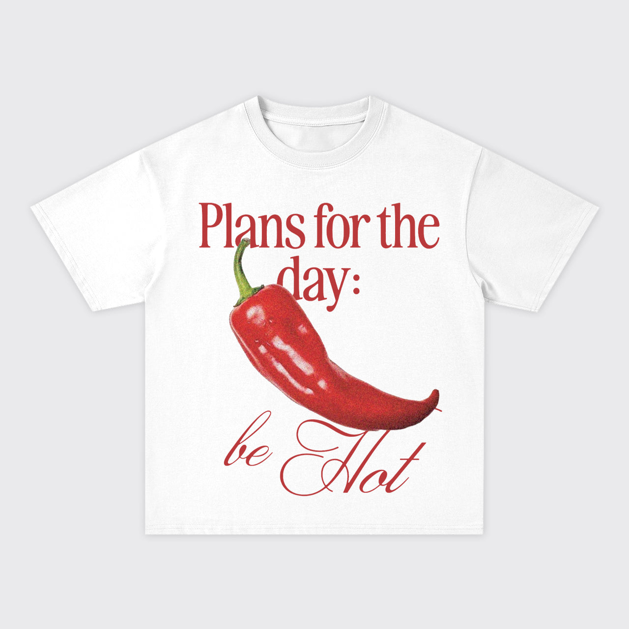 Spicy Vibes Be Hot Pepper Oversize T-Shirts