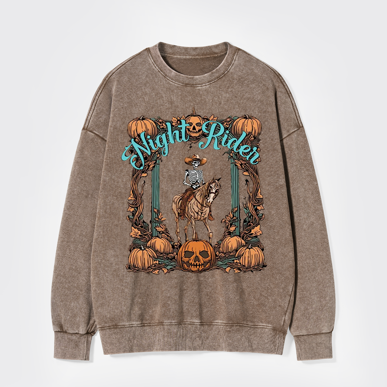 Halloween Night Rider Washed Sweatshirts